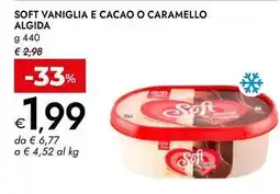 Bennet Soft vaniglia e cacao o caramello Algida offerta