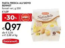 Bennet Pasta fresca all'uovo Bennet offerta