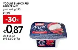 Bennet Yogurt bianco più Müller Mix offerta