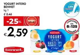 Bennet Yogurt intero Bennet offerta