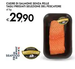 Bennet Cuore di salmone senza pelle tagli pregiati selezione del pescatore offerta