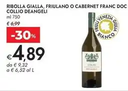 Bennet Ribolla gialla, friulano o cabernet franc doc Collio Deangeli offerta