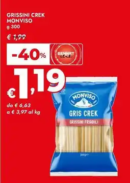 Bennet Grissini crek Monviso offerta