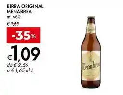 Bennet Birra original Menabrea offerta