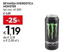 Bennet Bevanda energetica Monster offerta