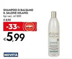Bennet Shampoo o balsamo il salone Milano offerta