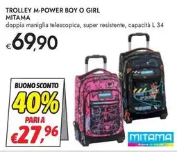 Bennet Trolley m-power boy o girl Mitama offerta