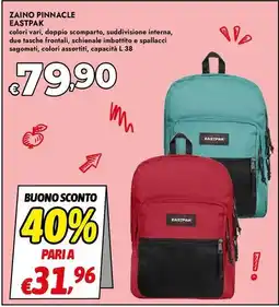 Bennet Zaino pinnacle Eastpak offerta