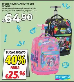 Bennet Trolley run maxi boy o girl Mitama offerta