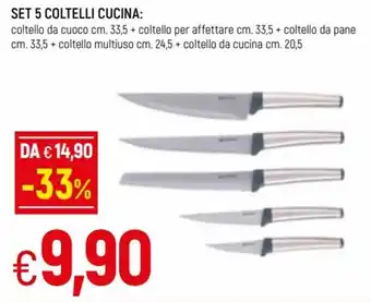Famila Set 5 Coltelli Cucina offerta