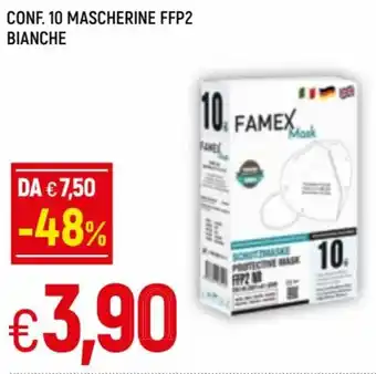 Conf. 10 Mascherine FFP2 Bianche