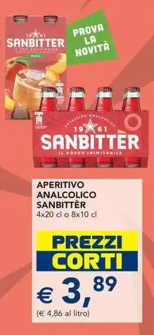 Esselunga Aperitivo analcolico sanbittèr offerta