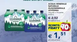 Esselunga Acqua minerale naturale oligominerale levissima offerta