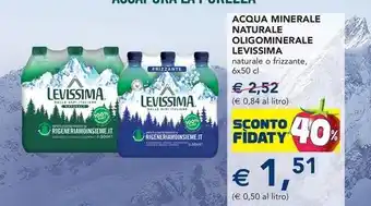 Esselunga Acqua minerale naturale oligominerale levissima offerta