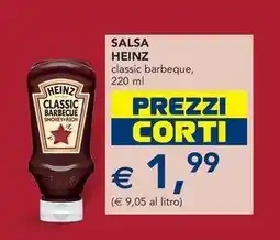 Esselunga SALSA HEINZ classic barbeque offerta