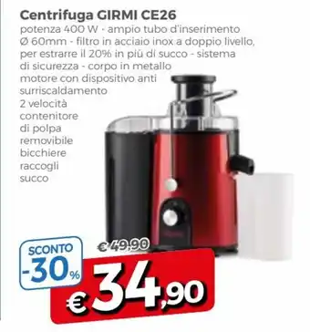 Famila Girmi CE26 Centrifuga offerta