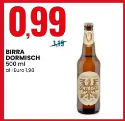 Eurospin BIRRA DORMISCH offerta