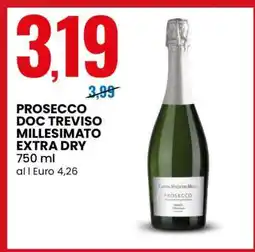 Eurospin PROSECCO DOC TREVISO MILLESIMATO EXTRA DRY offerta