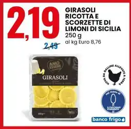 Eurospin GIRASOLI RICOTTA E SCORZETTE DI LIMONI DI SICILIA offerta