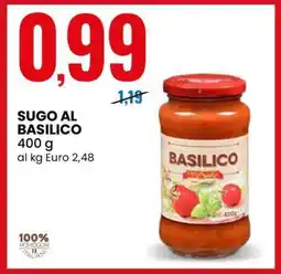 Eurospin SUGO AL BASILICO offerta