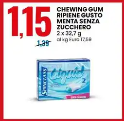 Eurospin CHEWING GUM RIPIENE GUSTO MENTA SENZA ZUCCHERO offerta