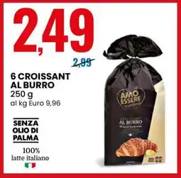Eurospin 6 CROISSANT AL BURRO offerta