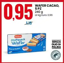 Eurospin WAFER CACAO, 5 PZ offerta