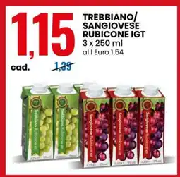 Eurospin TREBBIANO/SANGIOVESE RUBICONE IGT offerta