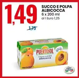 Eurospin SUCCO E POLPA ALBICOCCA offerta
