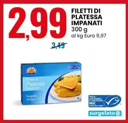 Eurospin FILETTI DI PLATESSA IMPANATI offerta