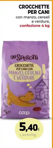 Coop CROCCHETTE PER CANI offerta