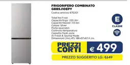 Esselunga FRIGORIFERO COMBINATO GBBSJ10EP7 offerta