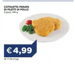 Esselunga COTOLETTA PANATA DI FILETTI DI POLLO offerta