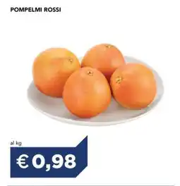 Esselunga Pompelmi Rossi offerta