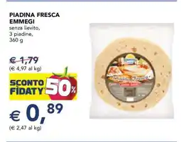 Esselunga PIADINA FRESCA EMMEGI offerta