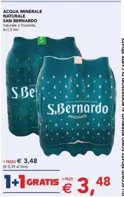 Esselunga Acqua Minerale Naturale San Bernardo offerta