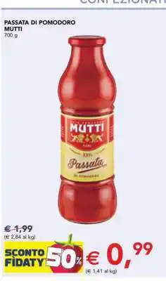 Esselunga PASSATA DI POMODORO MUTTI offerta