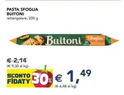 Esselunga Pasta Sfoglia Buitoni offerta