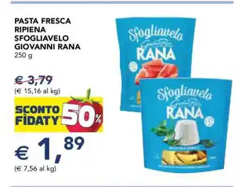Esselunga Pasta Fresca Ripiena Sfogliavelo Giovanni Rana offerta