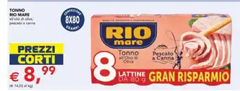 Esselunga TONNO RIO MARE offerta