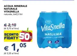 Esselunga ACQUA MINERALE NATURALE VITASNELLA offerta
