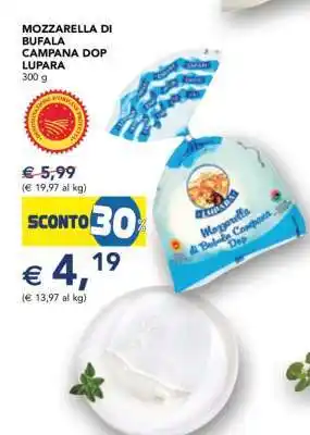 Esselunga MOZZARELLA DI BUFALA CAMPANA DOP LUPARA offerta