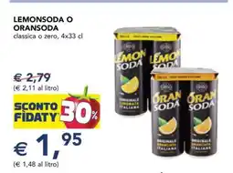 Esselunga LEMONSODA O ORANSODA offerta