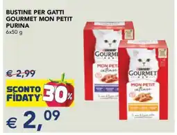 Esselunga Bustine per gatti Gourmet Mon Petit Purina offerta
