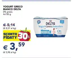 Esselunga YOGURT GRECO BIANCO DELTA offerta
