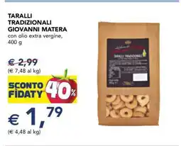 Esselunga Taralli Tradizionali Giovanni Matera offerta