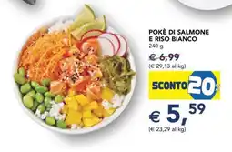 Esselunga Pokè di Salmone e Riso Bianco offerta