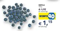 Esselunga Mirtilli offerta