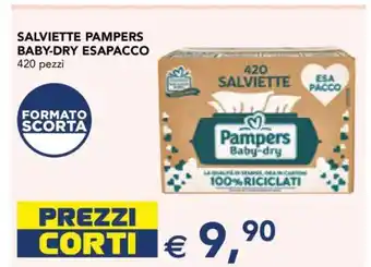 Esselunga SALVIETTE PAMPERS BABY-DRY ESAPACCO offerta
