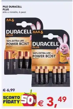 Esselunga PILE DURACELL PLUS offerta
